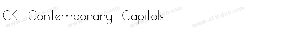 CK Contemporary Capitals字体转换